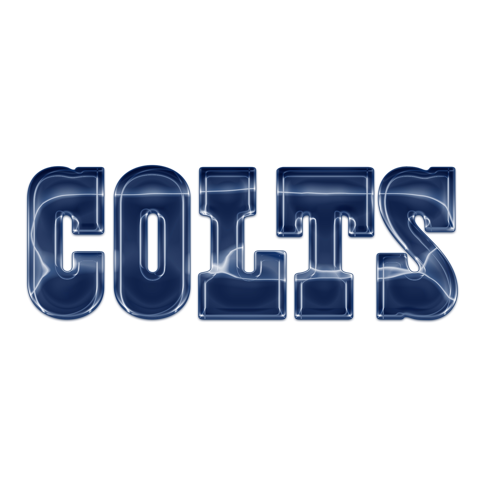 Indianapolis Colts Crystal Logo iron on paper